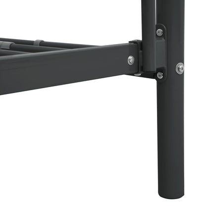 vidaXL Bunk Bed Frame without Mattress Black Metal 140x200 cm/90x200 cm