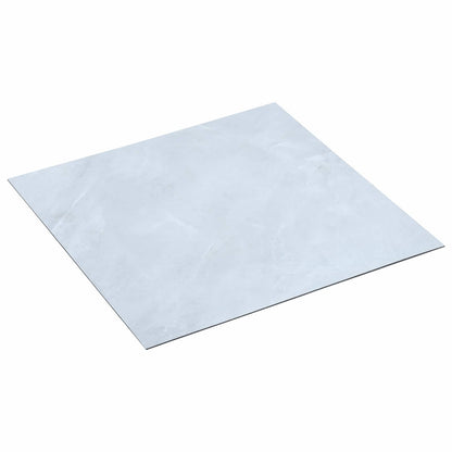 vidaXL Flooring Planks 55 pcs White 5.11 m² PVC