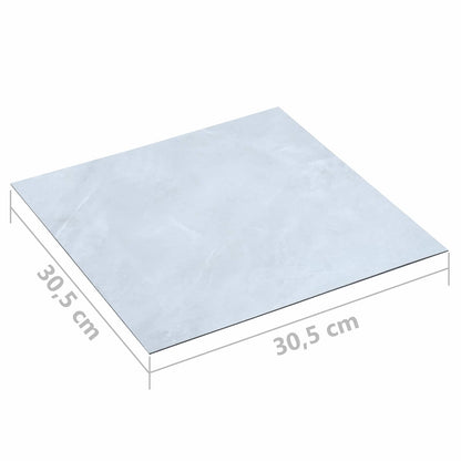 vidaXL Flooring Planks 55 pcs White 5.11 m² PVC