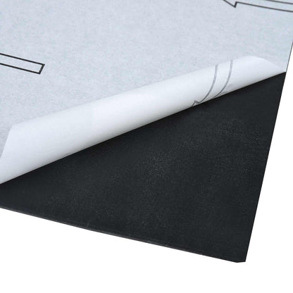 vidaXL Flooring Planks 55 pcs Black 5.11 m² PVC