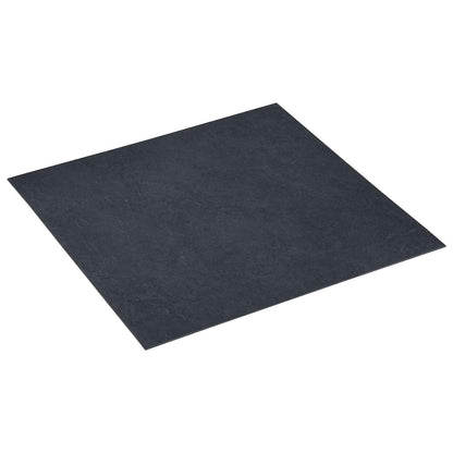vidaXL Flooring Planks 55 pcs Black 5.11 m² PVC