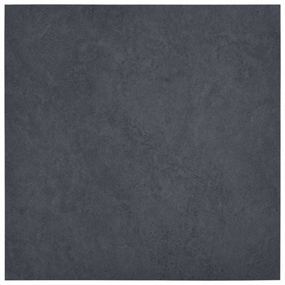 vidaXL Flooring Planks 55 pcs Black 5.11 m² PVC