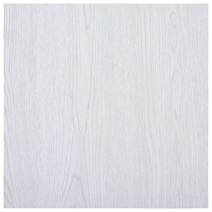 vidaXL Flooring Planks 5.11 m² 55 pcs PVC White Wood