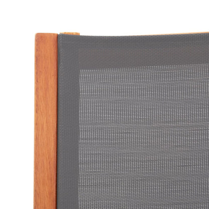 vidaXL Garden Chair | Grey | Solid eucalyptus wood | Medium | Foldable