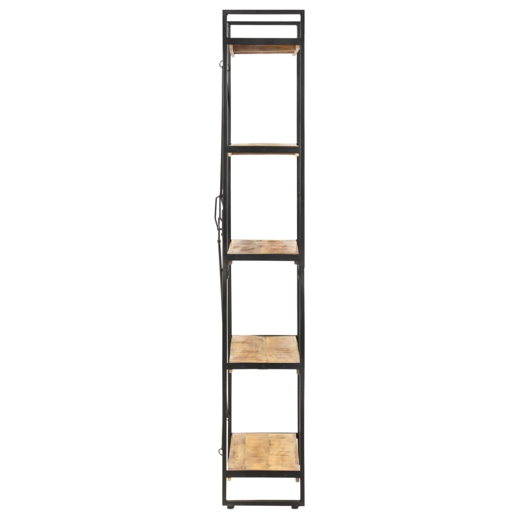 vidaXL Bookcase | Mango Wood Brown, Black