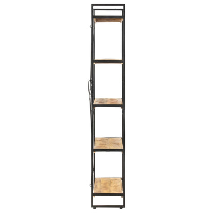vidaXL Bookcase | Mango Wood Brown, Black