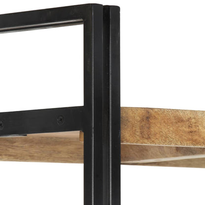 vidaXL Bookcase | Mango Wood Brown, Black