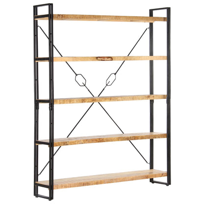 vidaXL Bookcase | Mango Wood Brown, Black