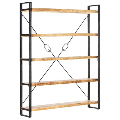 vidaXL Bookcase | Mango Wood Brown, Black