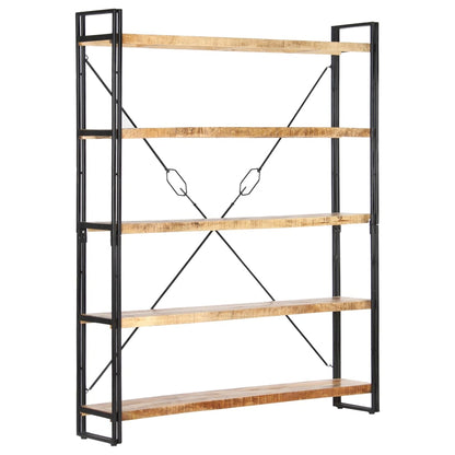 vidaXL Bookcase | Mango Wood Brown, Black