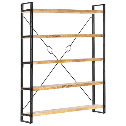 vidaXL Bookcase | Mango Wood Brown, Black