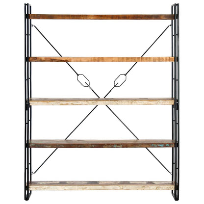 vidaXL 5-Tier Bookcase 140x30x180 cm Solid Reclaimed Wood