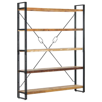 vidaXL 5-Tier Bookcase 140x30x180 cm Solid Reclaimed Wood