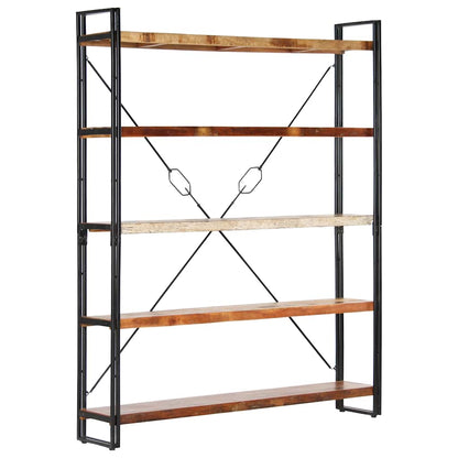 vidaXL 5-Tier Bookcase 140x30x180 cm Solid Reclaimed Wood