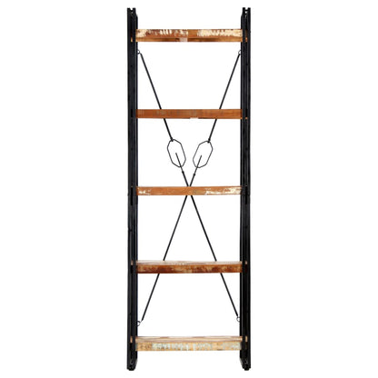 vidaXL 5-Tier Bookcase 60x30x180 cm Solid Reclaimed Wood