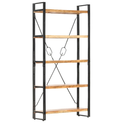 vidaXL 5-Tier Bookcase 90x30x180 cm Solid Acacia Wood
