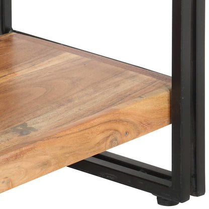 vidaXL 5-Tier Bookcase 90x30x180 cm Solid Acacia Wood