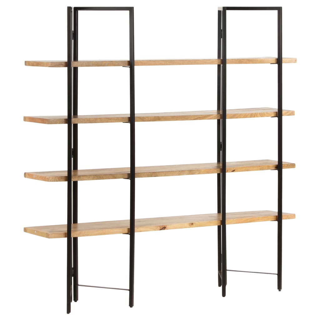 vidaXL 4-Tier Bookcase 160x35x160 cm Solid Mango Wood