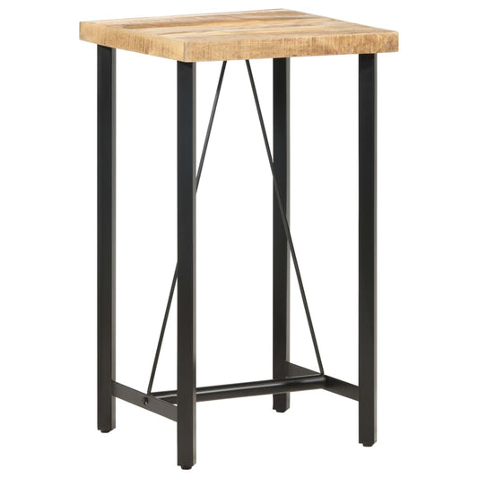 286610 vidaXL Bar Table 60x60x107 cm Rough Mango Wood