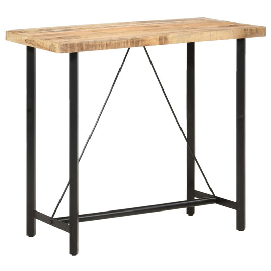 286611 vidaXL Bar Table 120x58x107 cm Rough Mango Wood
