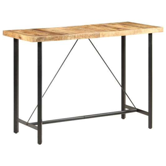286612 vidaXL Bar Table 150x70x107 cm Rough Mango Wood