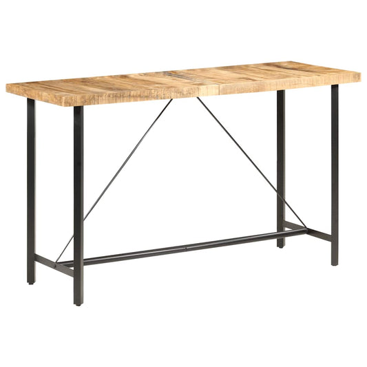 286613 vidaXL Bar Table 180x70x107 cm Rough Mango Wood