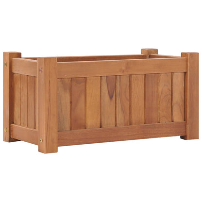 vidaXL Raised Bed | Teak | Solid Teak Wood | 50x25x25 cm | Durable | Planter