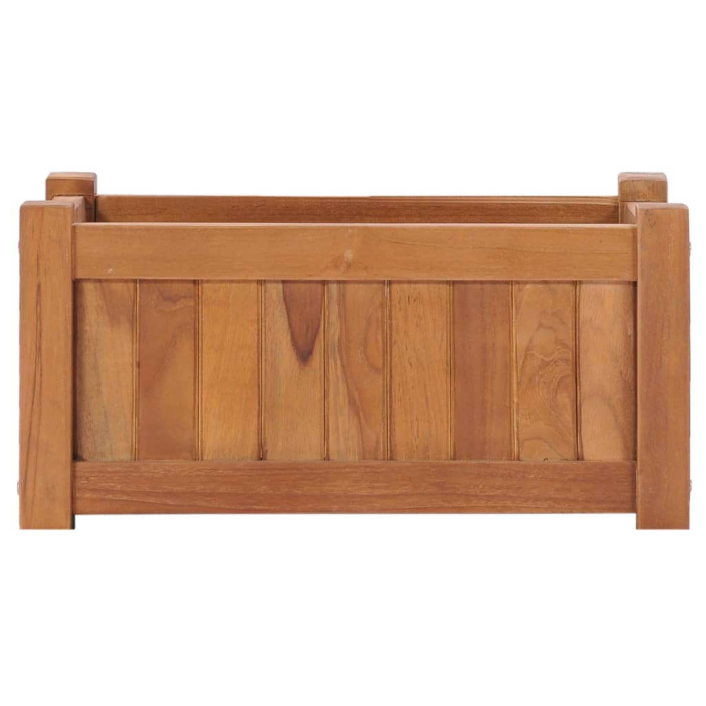 vidaXL Raised Bed | Teak | Solid Teak Wood | 50x25x25 cm | Durable | Planter