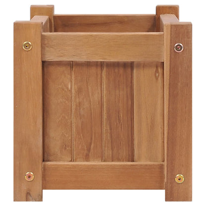 vidaXL Raised Bed | Teak | Solid Teak Wood | 50x25x25 cm | Durable | Planter