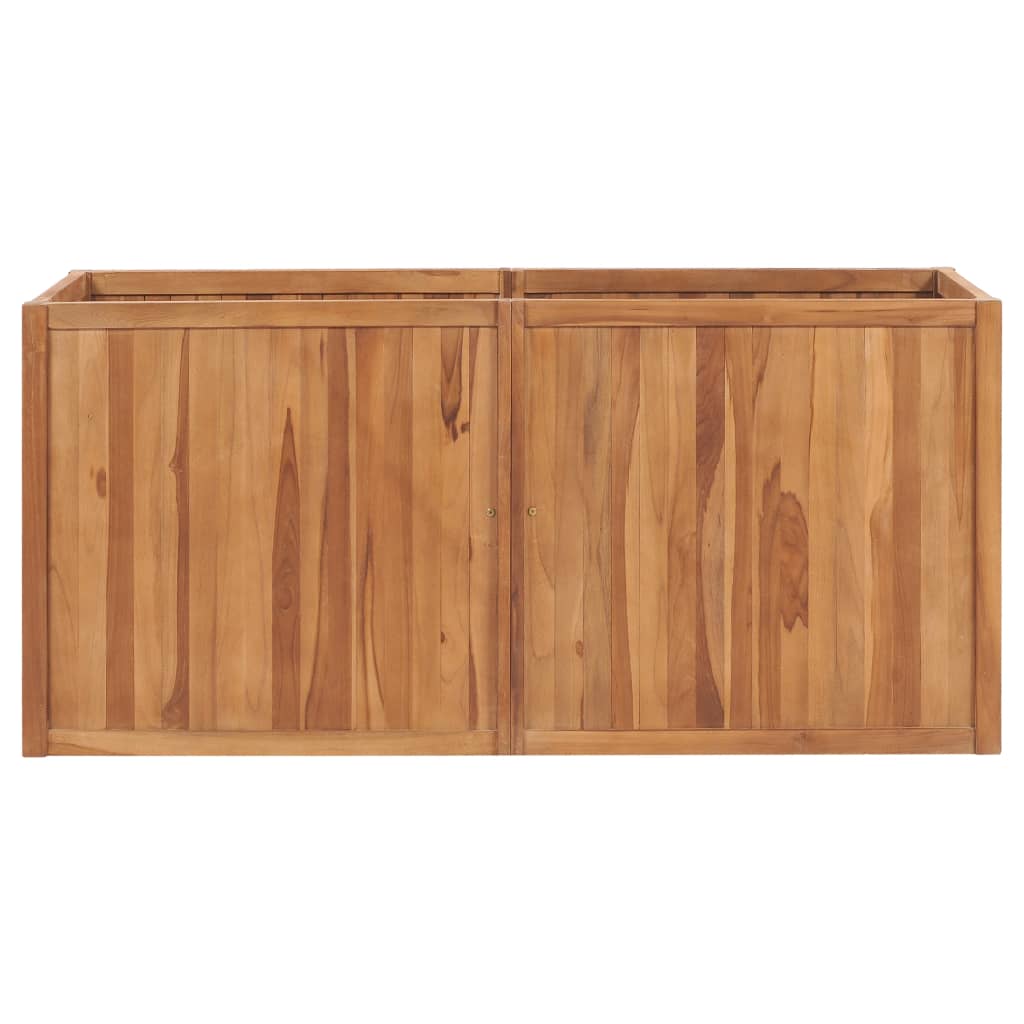 vidaXL Garden Raised Bed 150x50x70 cm Solid Teak Wood