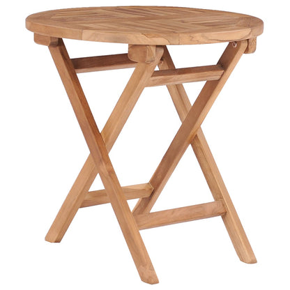 vidaXL Outdoor Table | Natural teak | Solid teak wood | Compact | Foldable