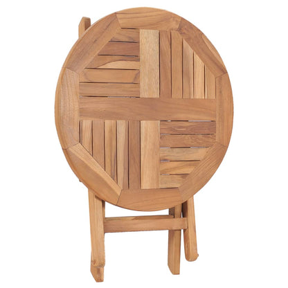 vidaXL Outdoor Table | Natural teak | Solid teak wood | Compact | Foldable