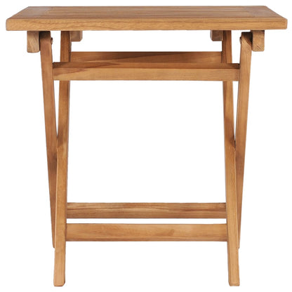 vidaXL Folding Garden Table 45x45x45 cm Solid Teak Wood