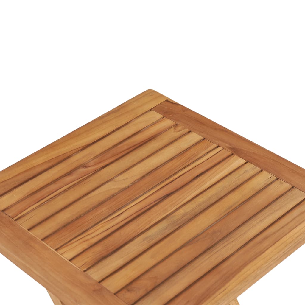 vidaXL Folding Garden Table 45x45x45 cm Solid Teak Wood