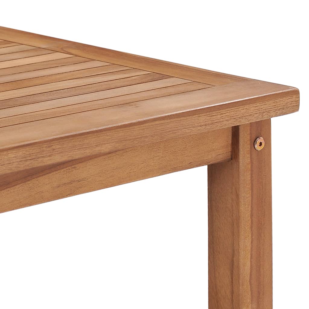 vidaXL Coffee Table | Natural Teak | Solid Teak Wood | 45x45x45 cm | Storage