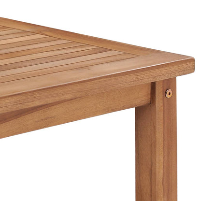 vidaXL Coffee Table | Natural Teak | Solid Teak Wood | 45x45x45 cm | Storage