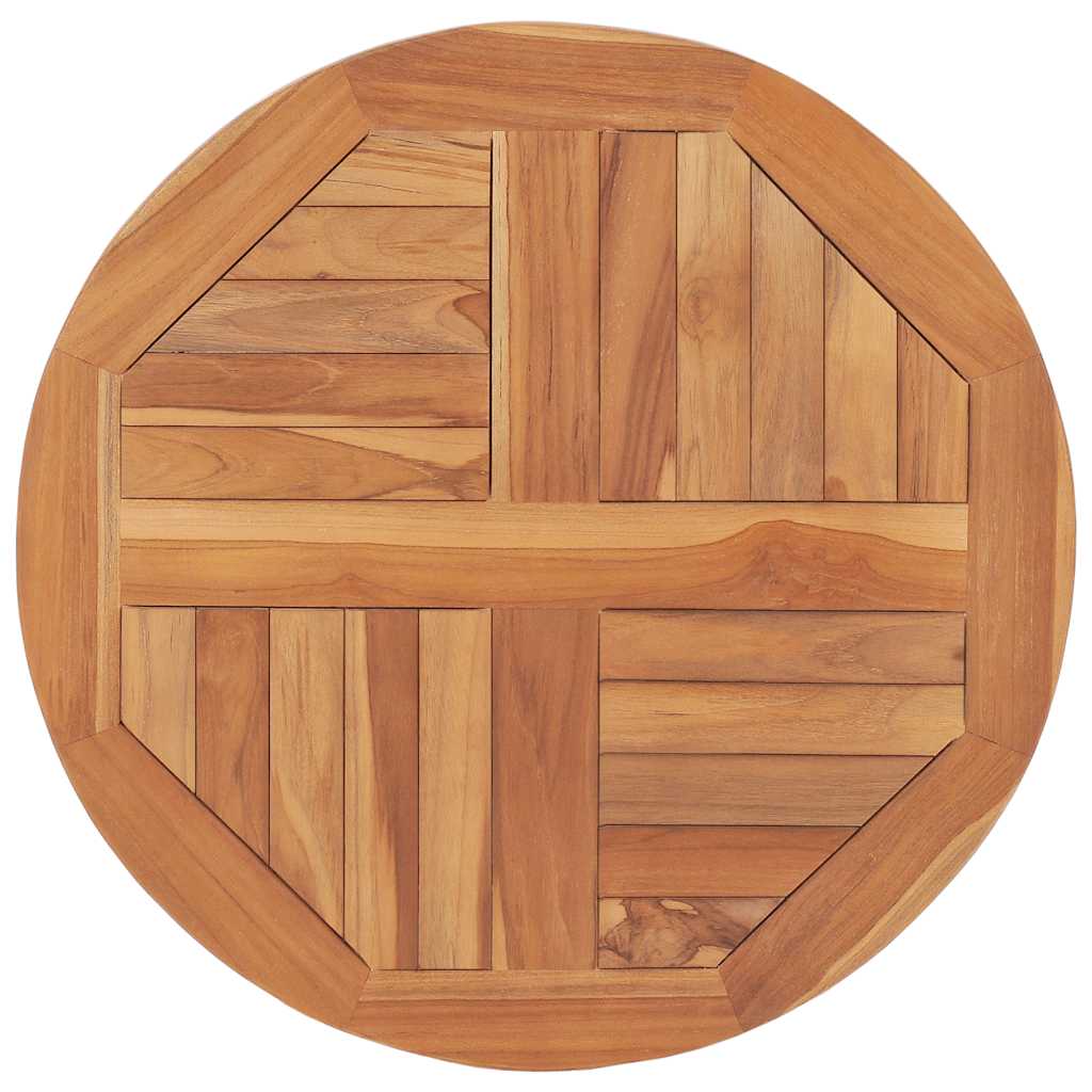 vidaXL Tabletop | Natural Teak | Solid Teak Wood | 60 cm | Durable