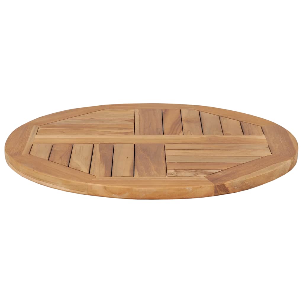 vidaXL Tabletop | Natural Teak | Solid Teak Wood | 60 cm | Durable