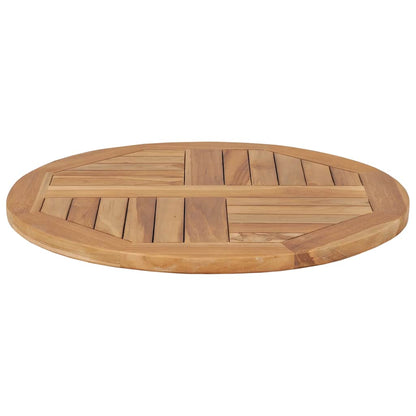 vidaXL Tabletop | Natural Teak | Solid Teak Wood | 60 cm | Durable
