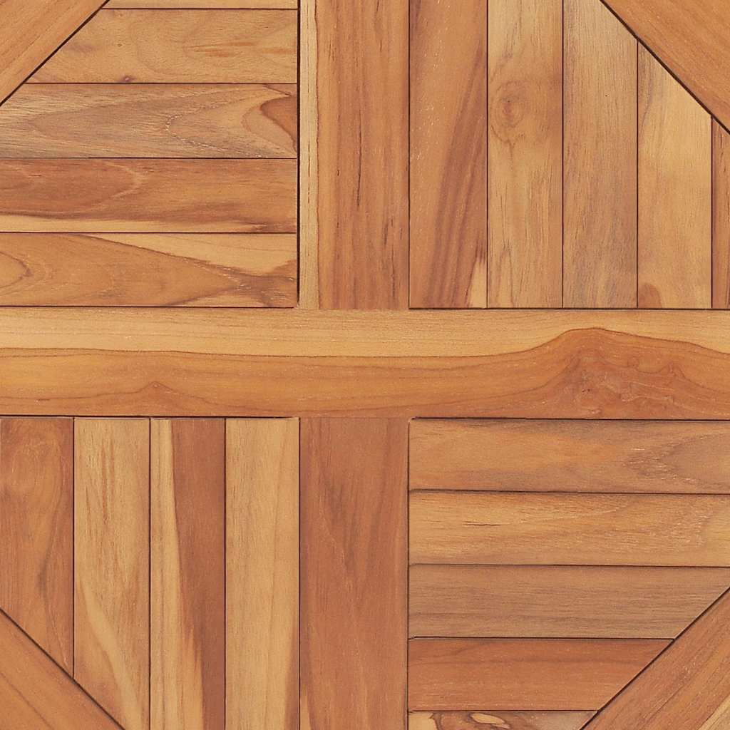 vidaXL Tabletop | Natural Teak | Solid Teak Wood | 60 cm | Durable