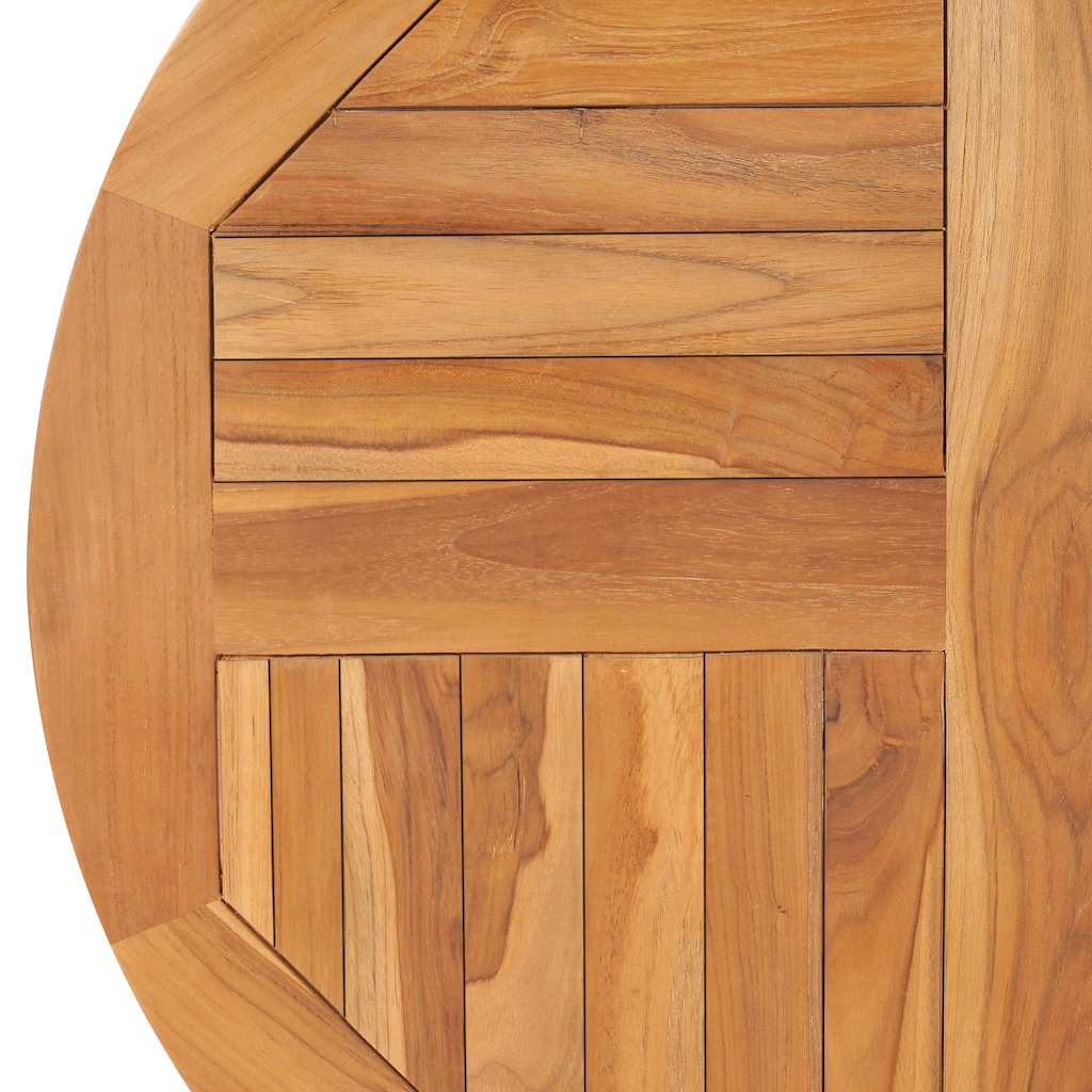 vidaXL Tabletop | Teak | Solid teak wood | Diameter 80 cm, Thickness 2.5 cm
