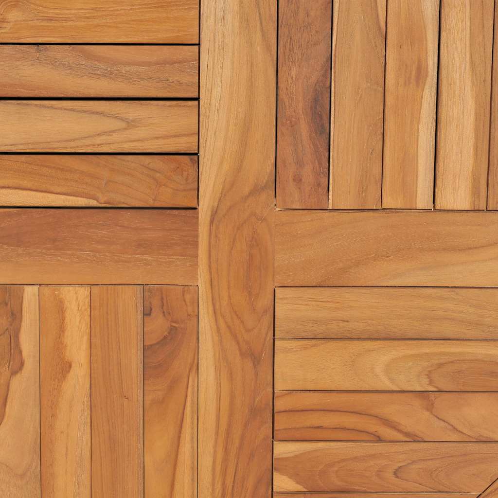 vidaXL Tabletop | Teak | Solid teak wood | Diameter 80 cm, Thickness 2.5 cm