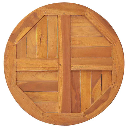 vidaXL Tabletop | Natural Teak | Solid teak wood | 90 cm diameter | Durable