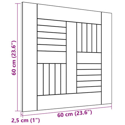vidaXL Table Top Solid Teak Wood 60x60x2.5 cm