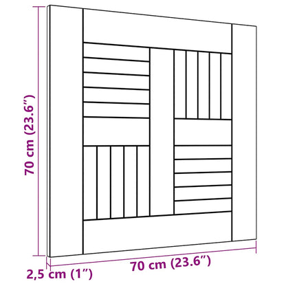 vidaXL Table Top Solid Teak Wood 70x70x2.5 cm