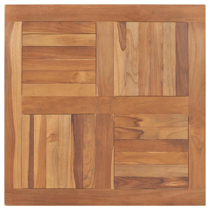 vidaXL Table Top Solid Teak Wood Square 80x80x2.5 cm