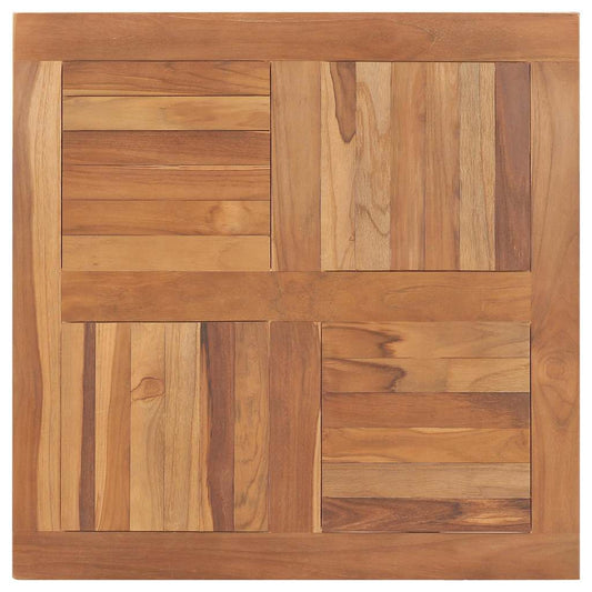 vidaXL Table Top Solid Teak Wood Square 80x80x2.5 cm