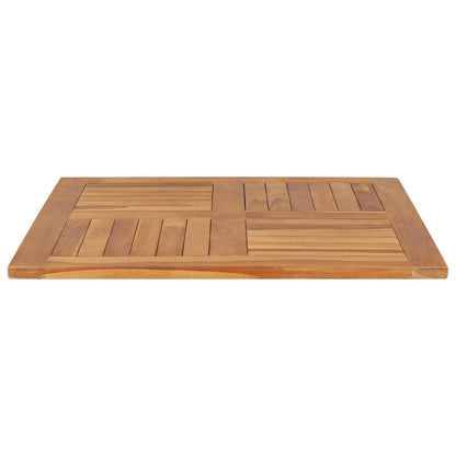 vidaXL Table Top Solid Teak Wood Square 80x80x2.5 cm