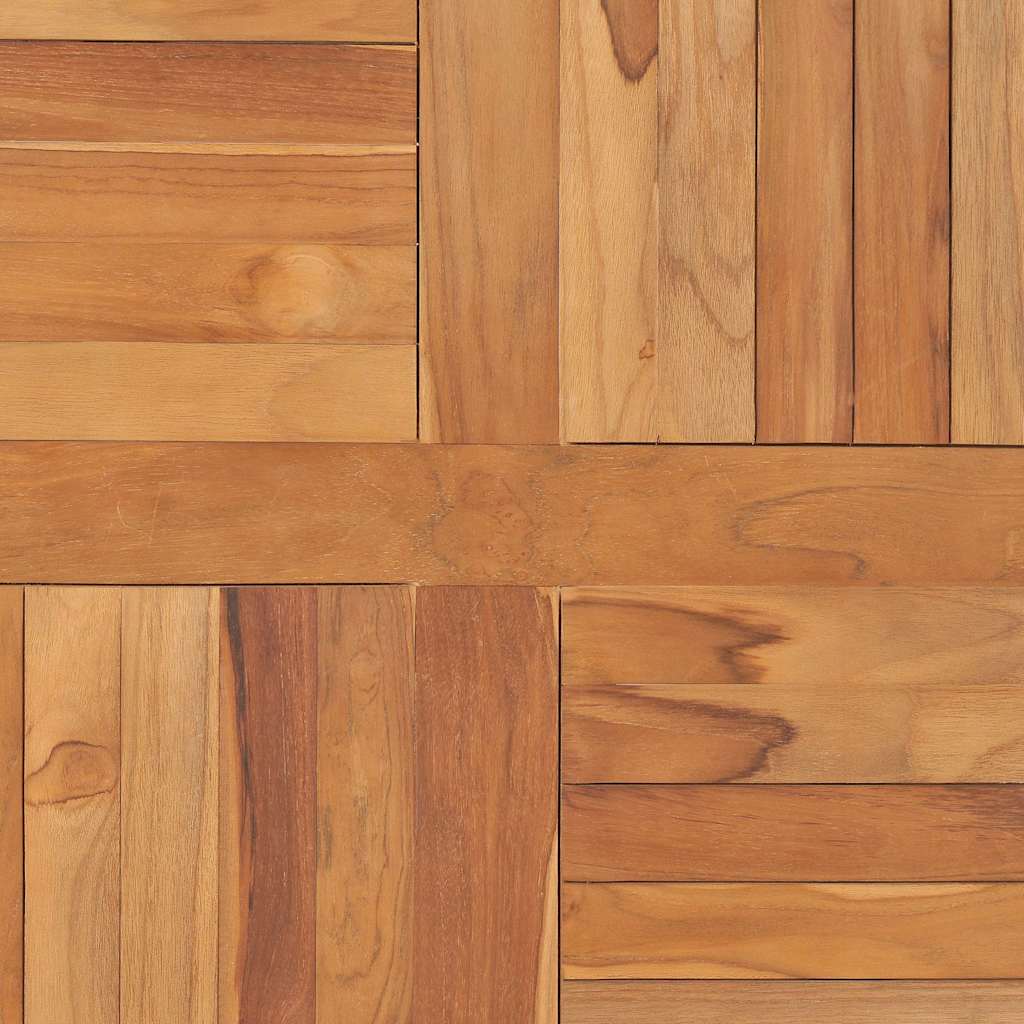 vidaXL Table Top Solid Teak Wood Square 80x80x2.5 cm
