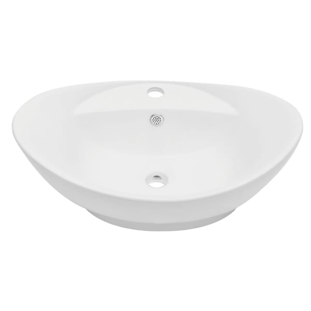 vidaXL Two Piece Bathroom Furniture Set Ceramic Oak